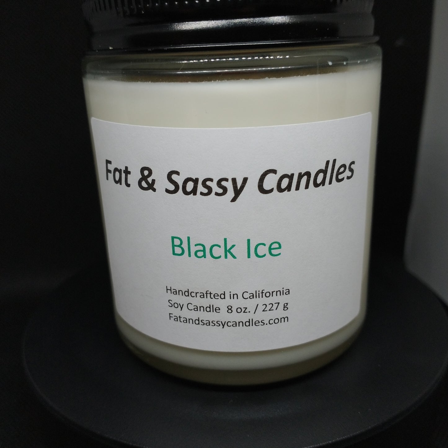 Black Ice Soy Wax Candle